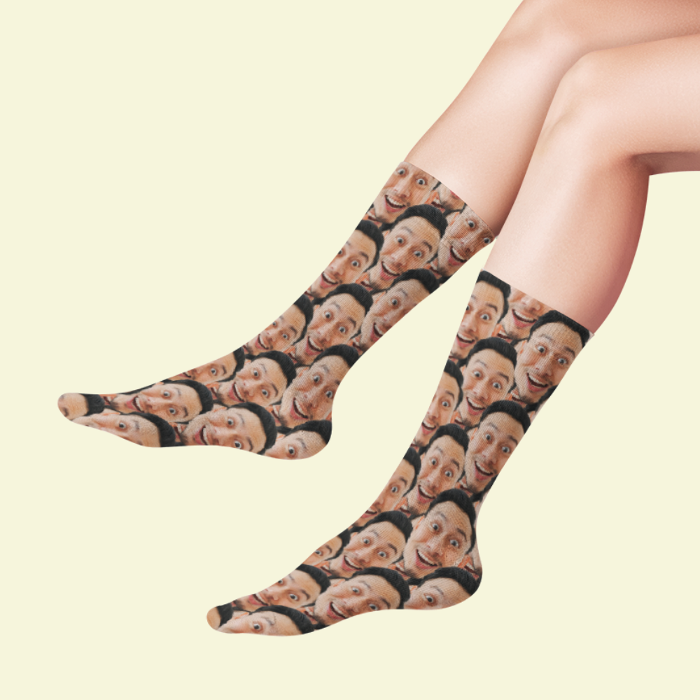 Face-Mash Photo Upload Socks