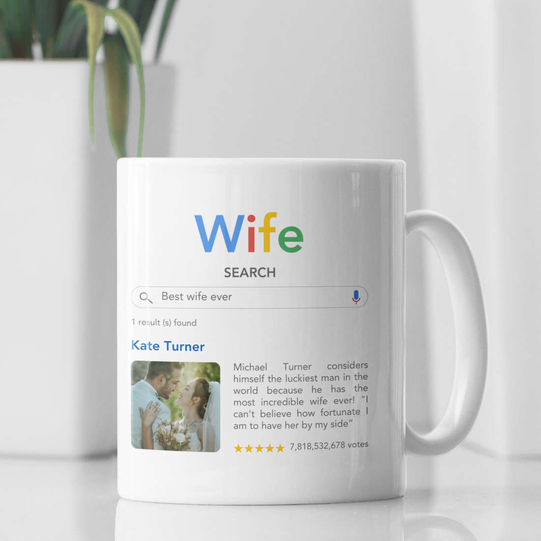 Google Style Search Engine Personalised Photo Mug