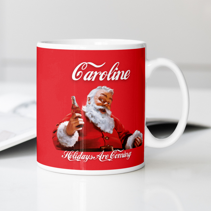 Holidays Are Coming Personalised Mug