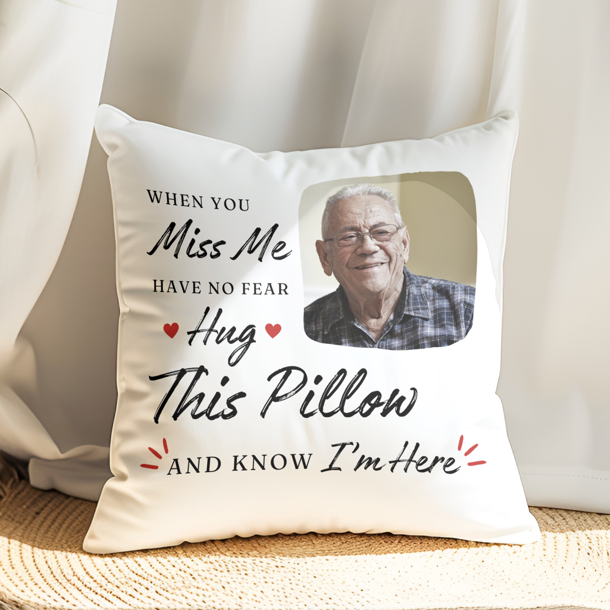 Hug This Photo Pilllow Memory Cushion