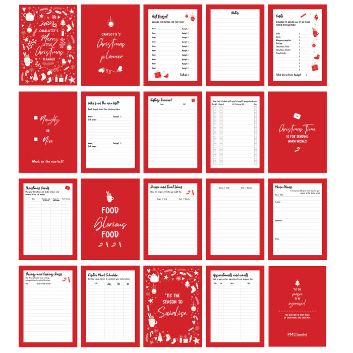 Personalised Christmas A5 Planner