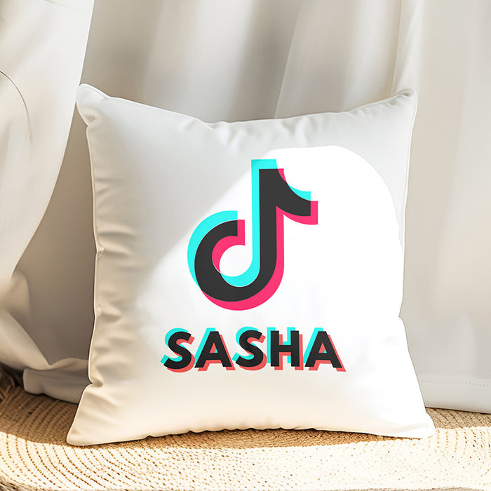 Personalised TikTok Logo Cushion